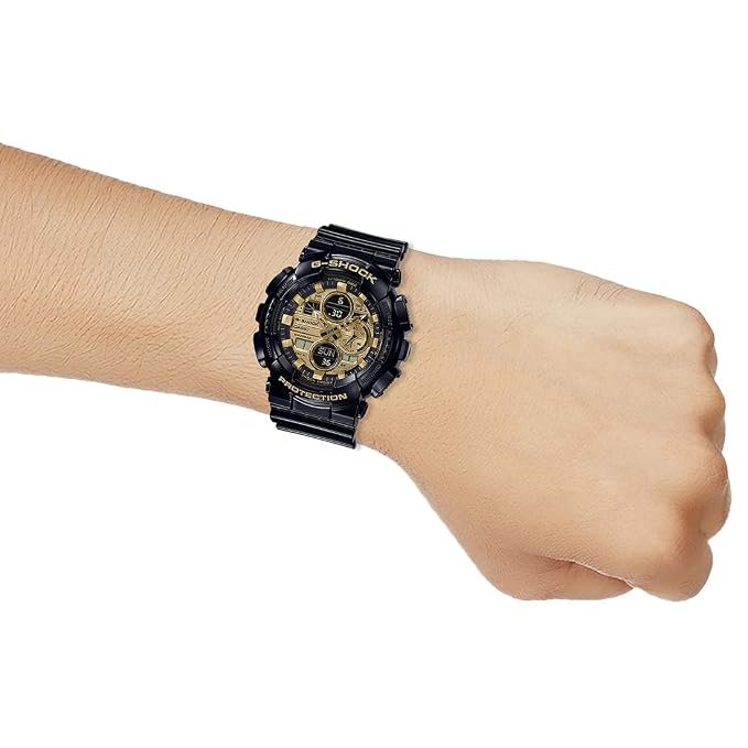 Casio G-Shock GA-140GB 200M Waterproof Black Gold Men's Watch Expansive watch