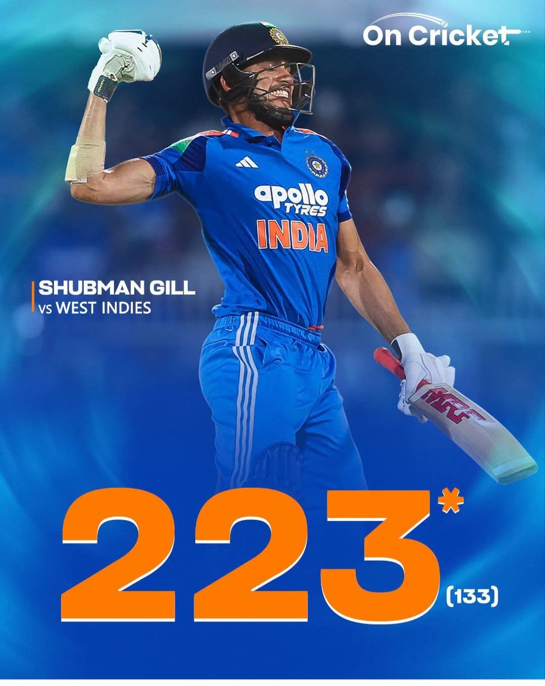 Shubman Gill double century: Amazing Record 223 Run in ODI Shubman Gill 223 runs double century scorecard