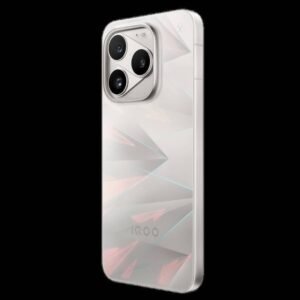​iQOO 16 flagship smartphone white back panel and triple camera view